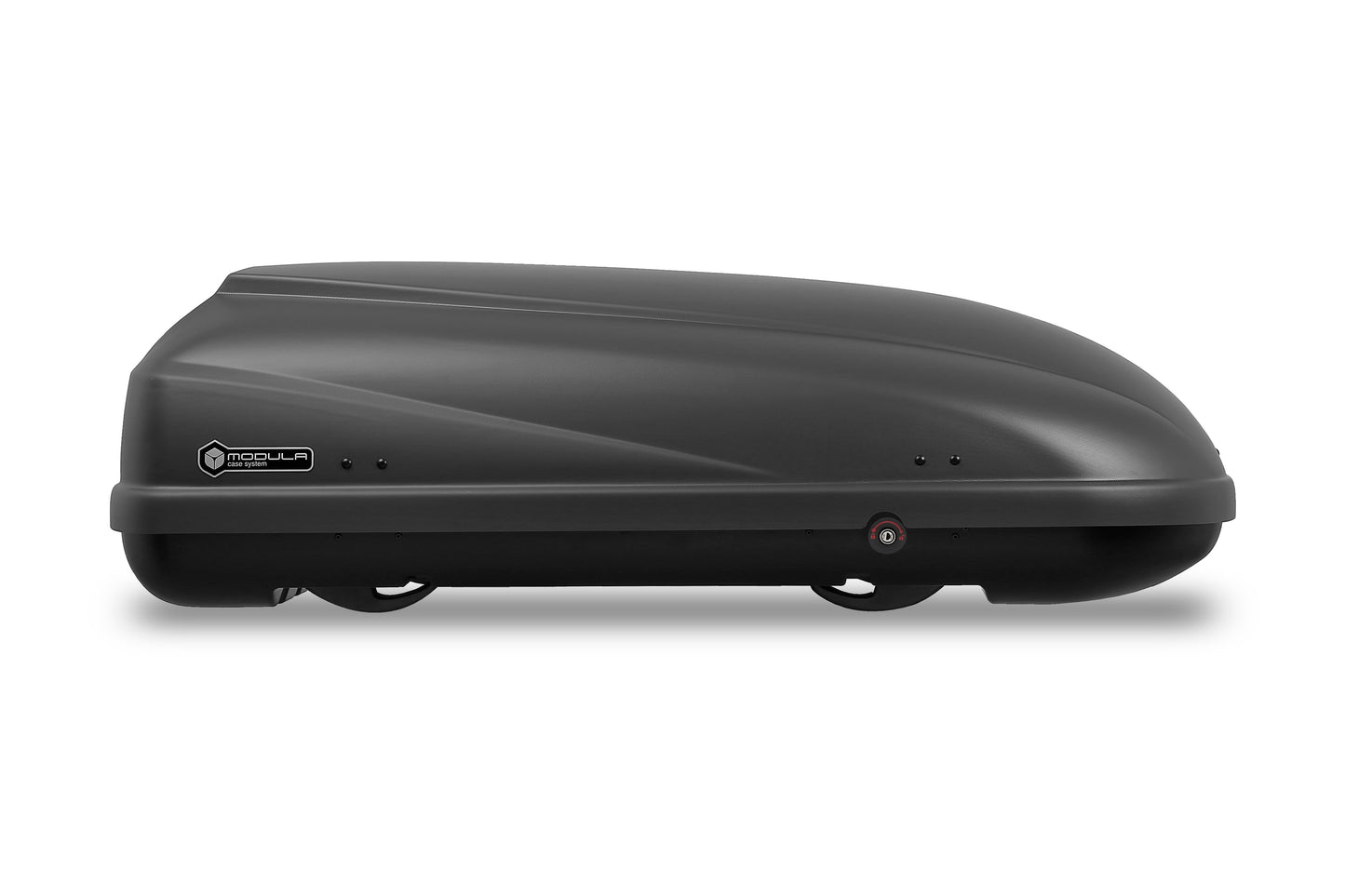 Modula Beluga תא חפצים לגג אפור מט 460 ליטר עם פתיחה מצד אחד