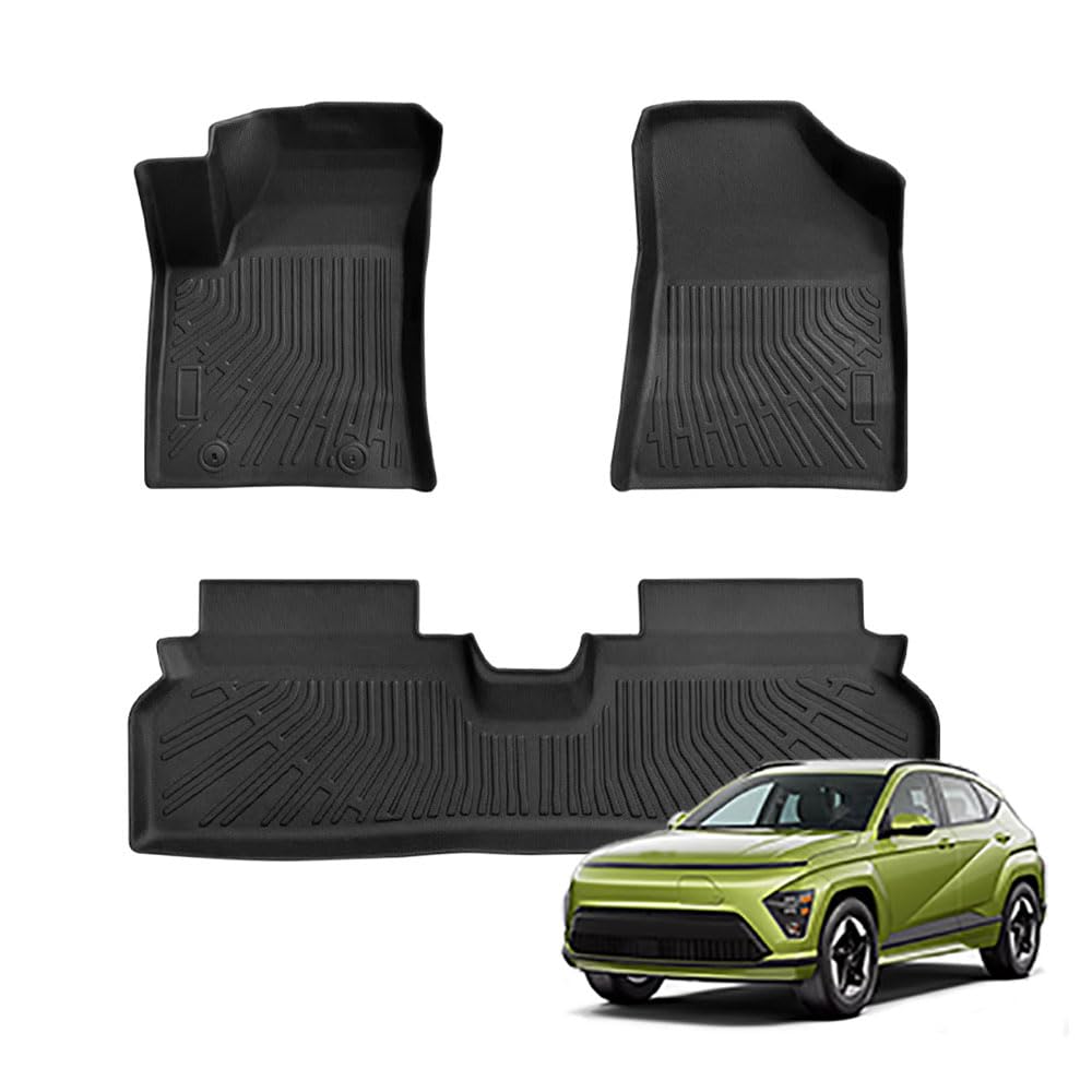 סט שטיחים 3D תואם מקור לרכב יונדאי קונה kona חשמלית