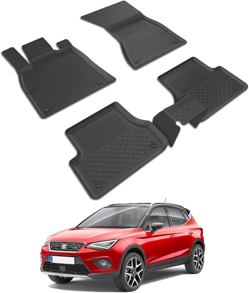 סט שטיחים 3D תואם מקור לרכב סיאט ארונה 2017-2025