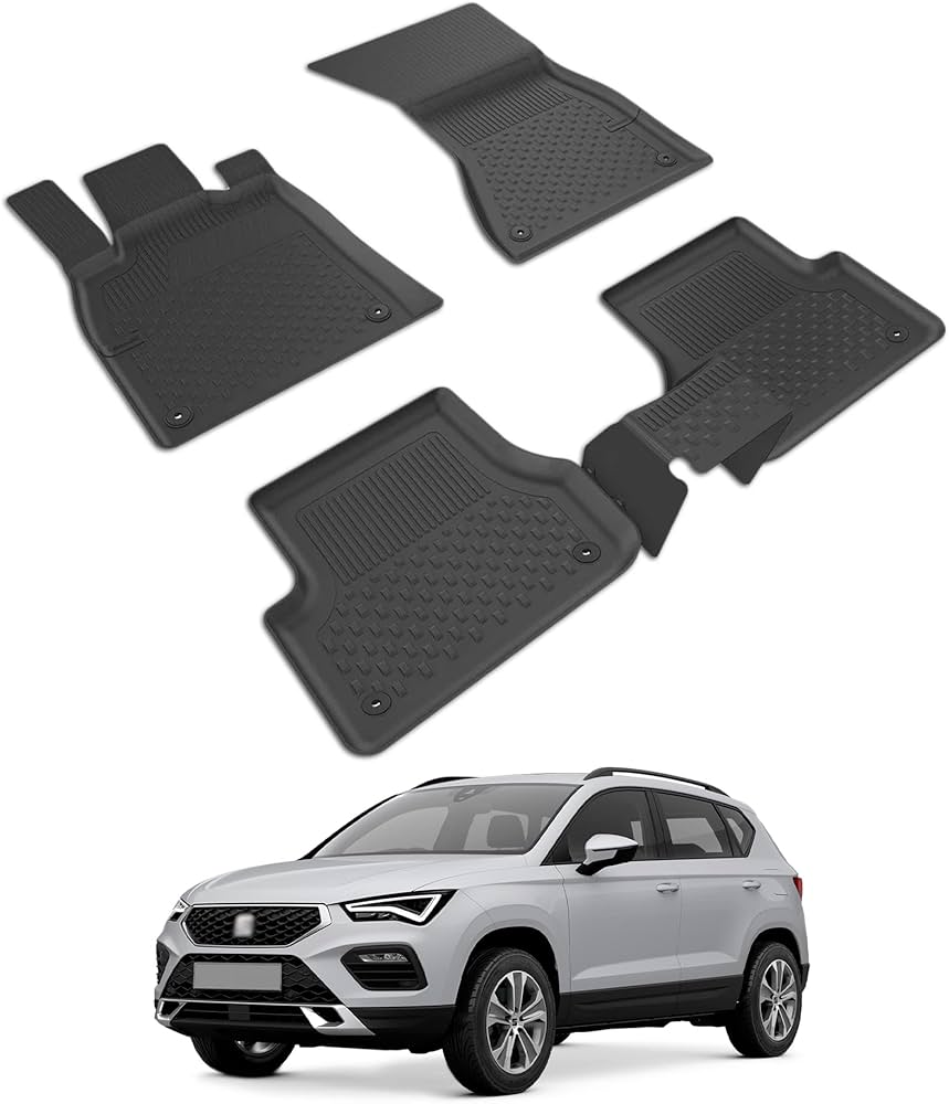 סט שטיחים 3D תואם מקור לרכב סיאט אטקה 2017-2025