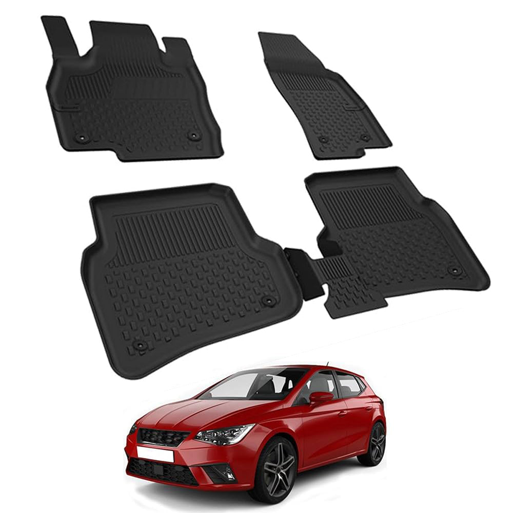 סט שטיחים 3D תואם מקור לרכב סיאט איביזה 2017-2025