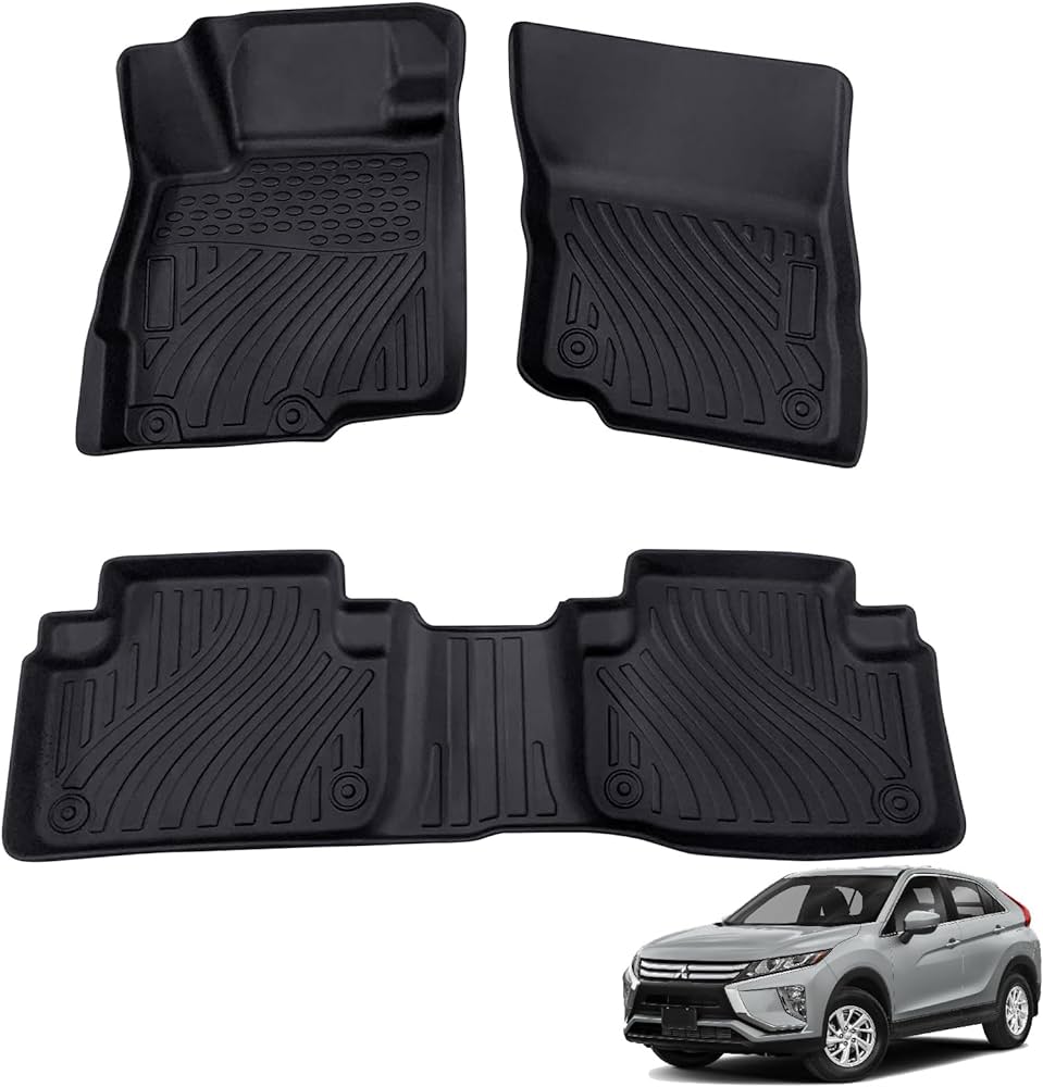 סט שטיחים 3D תואם מקור לרכב מיצובישי אקליפס 2018-2025