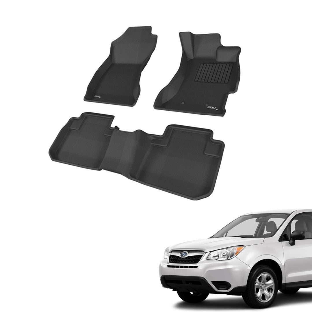 סט שטיחים 3D תואם מקור לרכב ניסאן פורסטר 2012-2025