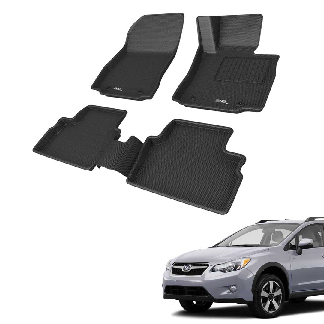 סט שטיחים 3D תואם מקור לרכב סובארו xv 2012-2017