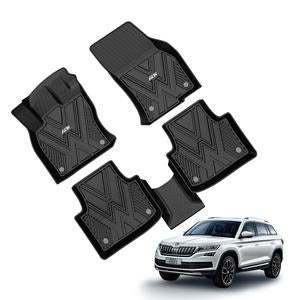 סט שטיחים 3D תואם מקור לרכב סקודה קודיאק 2017+