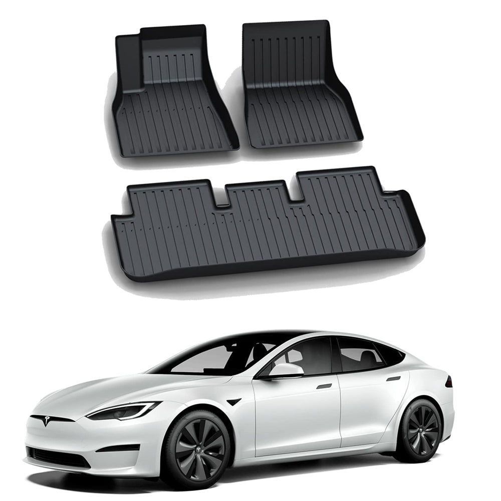 סט שטיחים 3D תואם מקור לרכב טסלה מודל 3 tesla model 3