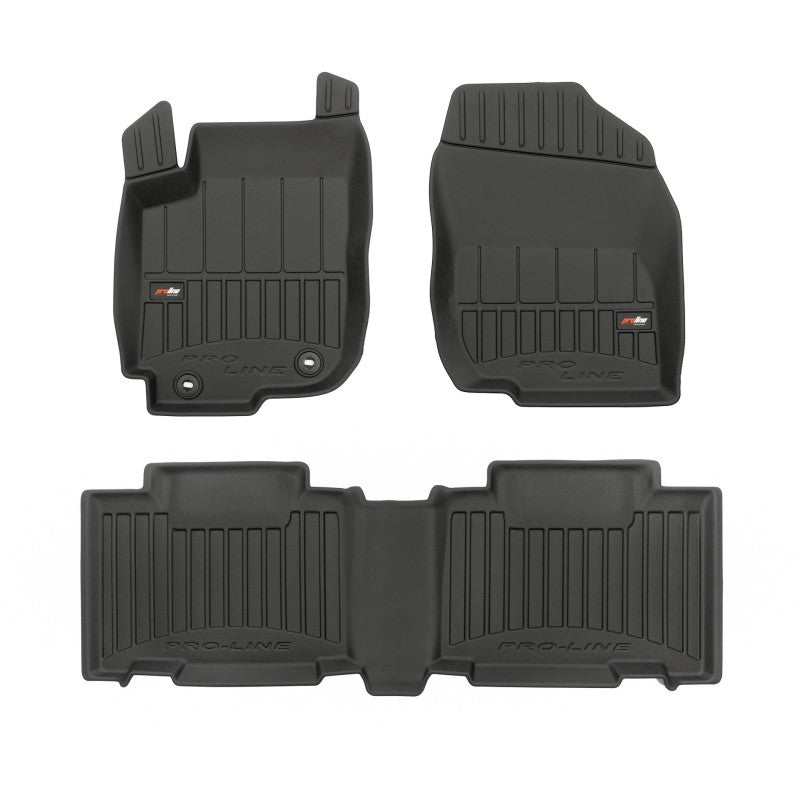 סט שטיחים 3D תואם מקור לרכב טויוטה RAV 4 2013-2019