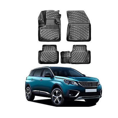 סט שטיחים 3D תואם מקור לרכב פגו פ'יגו 5008 2017+