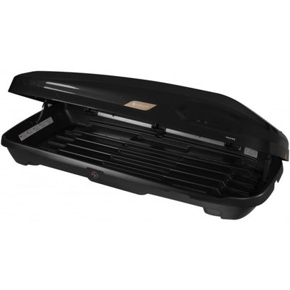 Modula FALCON תא חפצים לגג שחור מבריק 550 ליטר עם פתיחה דו-צדדית