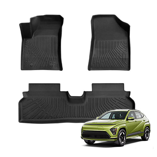 סט שטיחים 3D תואם מקור לרכב יונדאי קונה kona חשמלית