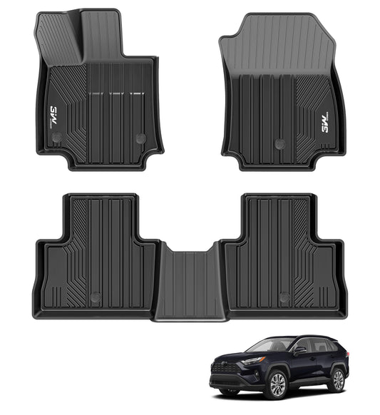 סט שטיחים 3D תואם מקור לרכב טויוטה RAV 4 2019-2025