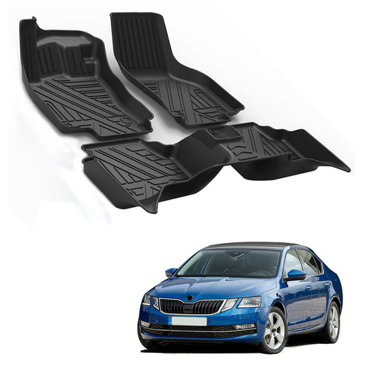 סט שטיחים 3D תואם מקור לרכב סקודה אוקטביה 2012-2020