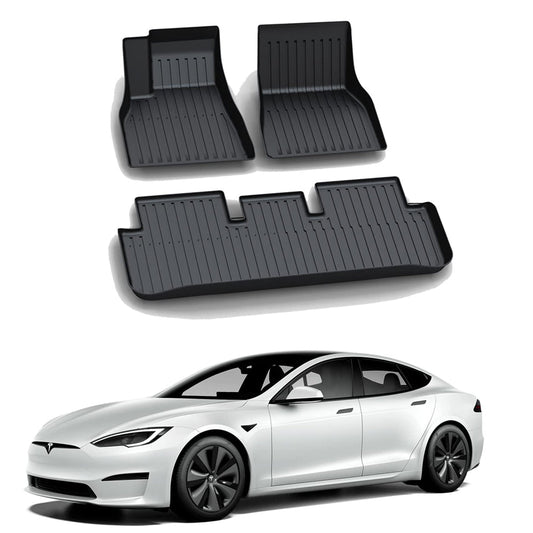 סט שטיחים 3D תואם מקור לרכב טסלה מודל 3 tesla model 3